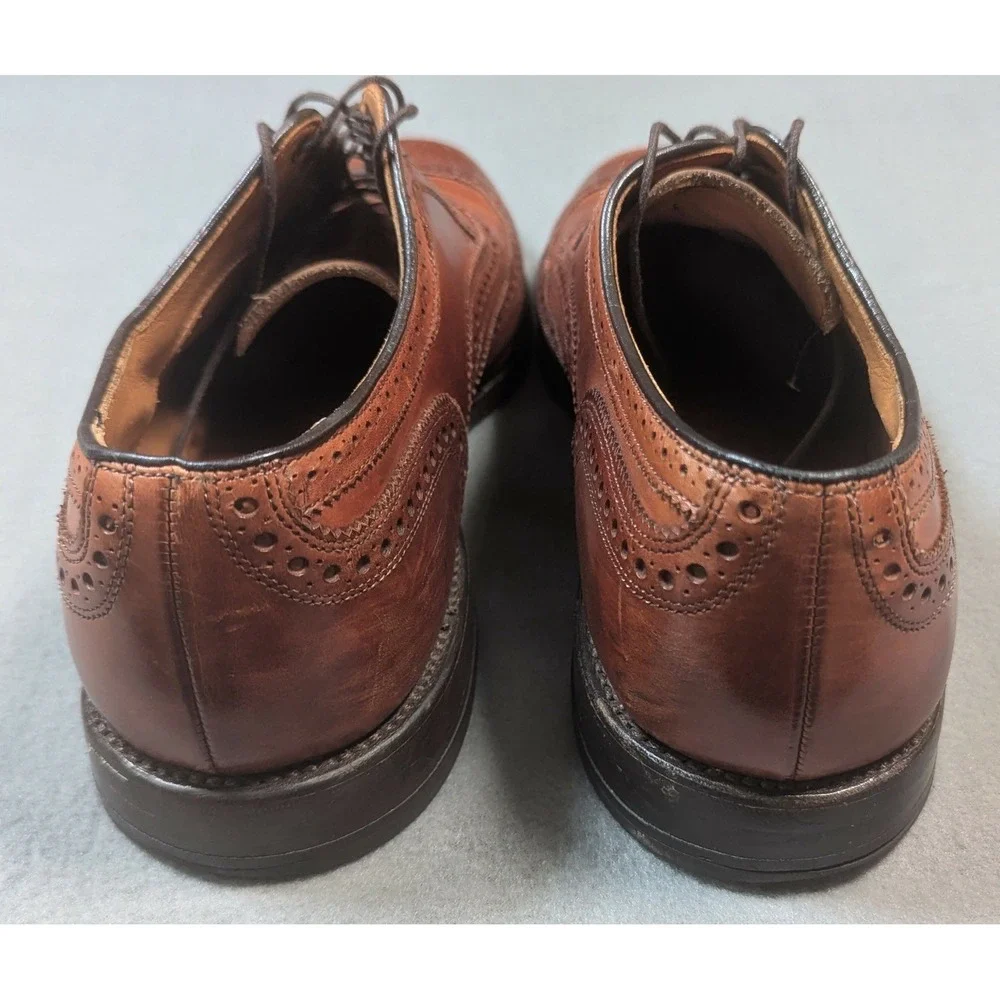Allen Edmonds Fairhaven Wingtip Oxford Brogue Dress Shoes Burgundy Mens 11 D